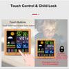 Cordless Weather Station Color Touchscreen Weather Clock Thermometer Hygrometer with Remote Sensor Temperature Humidity Meter
