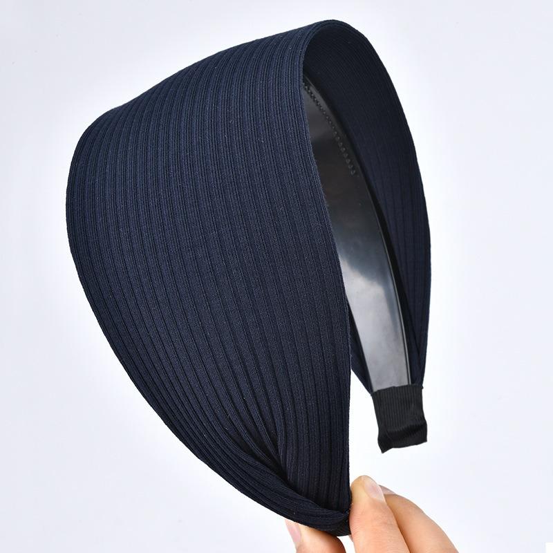 Lchome Women's Khaki Wide-Brimmed Non-Slip Headband Hair Hoop Simple Hairband Fashion Temperament Hair Pressing Headwear
