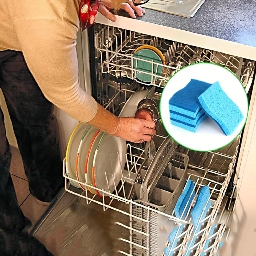 Sponge Cleaning Brush Sponges Double-Sided Scouring Pad Cleaning Wipe Household Cleaning Tools