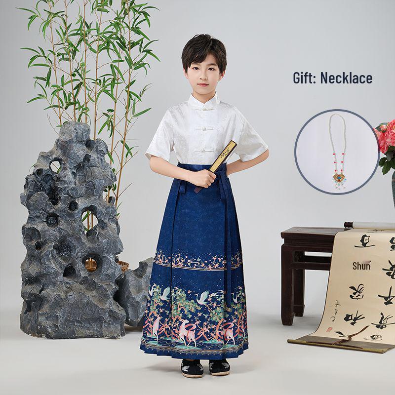 Ma Mian Skirt: New Chinese Style Hanfu Choir & Performance Costume for Girls