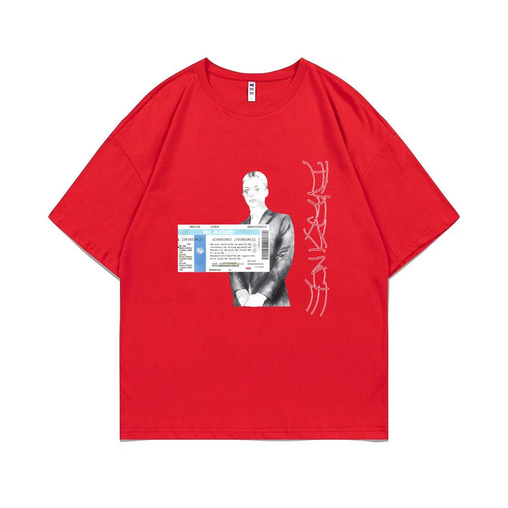Rapper Bladee Eversince Tshirt Drain Gang T-shirt Men's Fashion Hip Hop Short Sleeve Male Casual Oversized Streetwear T Shirts