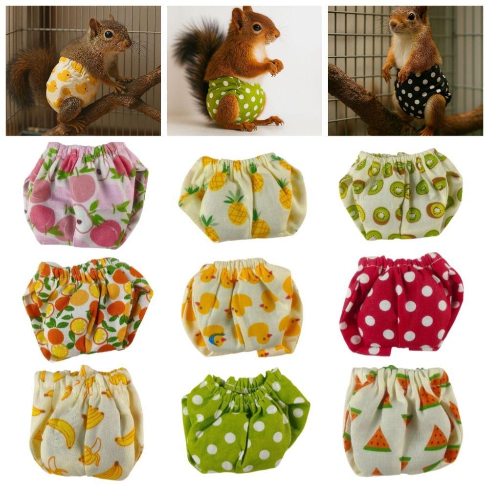 Adjustable Squirrel Diapers Absorbent Squirrel Underwear Pet Supplies Small Pet Diapers  Rat