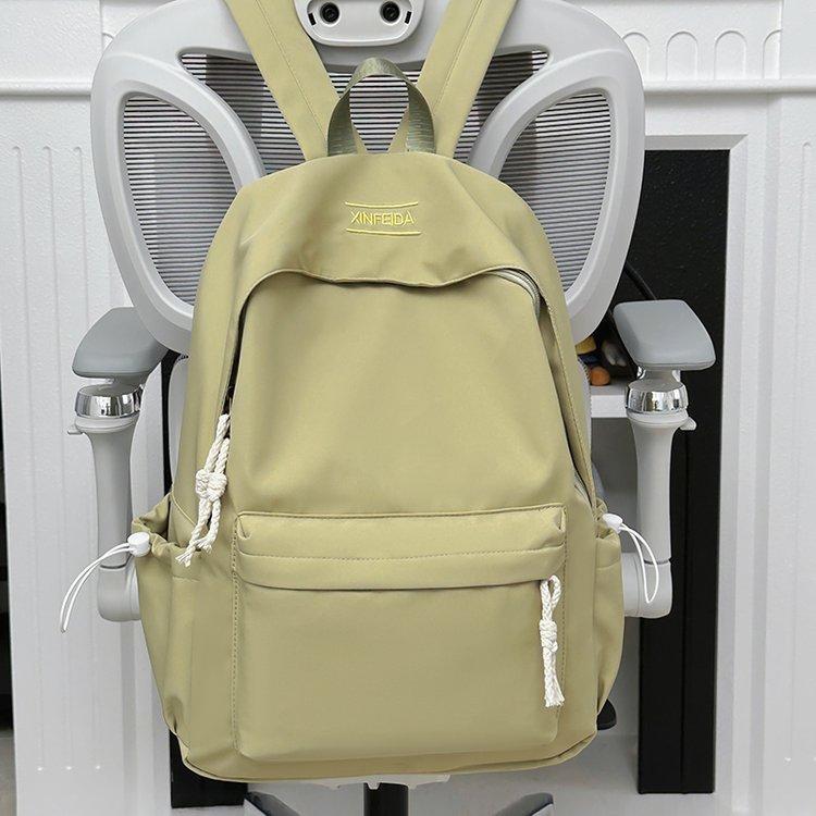 Backpack Japanese Sweet Solid Color Lightweight School Travel Bag for Middle High School College Girls Casual