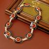 Acrylic Oval Diamond Ring Bracelet Earrings Necklace Accessories Women's Clavicle Chain Versatile Necklace