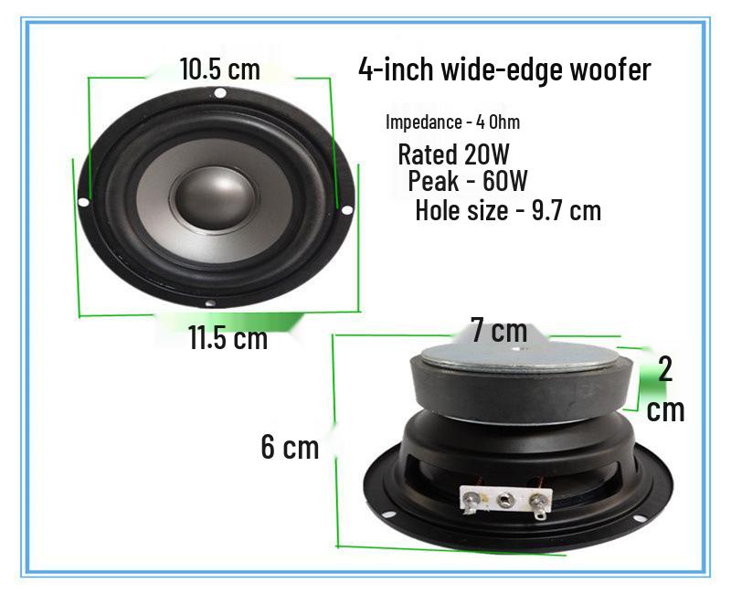 Aluminum Frame Full-range Speaker: 3" To 12" Sizes, Midrange & Heavy Bass
