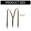 Durable Metal Clip Suspenders Jacquard Elastic Clip On Adjustable Length Men's Wardrobe Essential