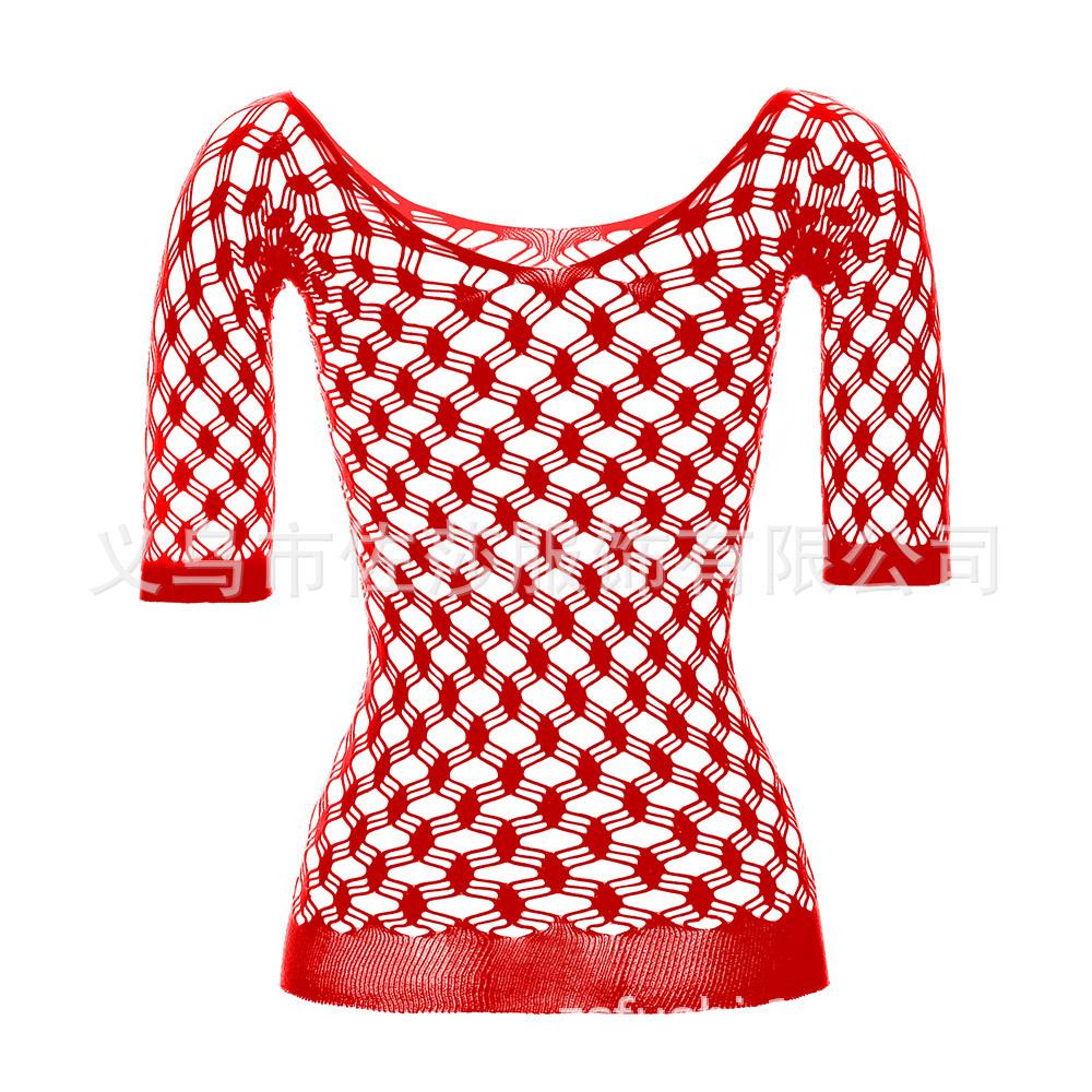 Sexy Lingerie Women's Transparent Hollow Stockings Tights Mesh Clothes One-piece Suspenders Uniform