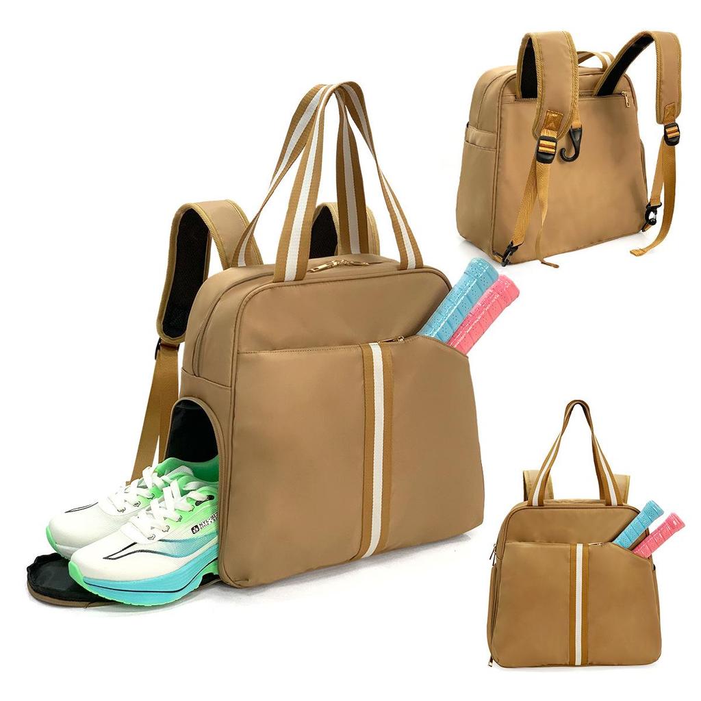 2025 Portable Sports Bag for Badminton, Tennis & Pickleball - Fits 2 Rackets, Handheld, Large-Capacity, Down Cotton
