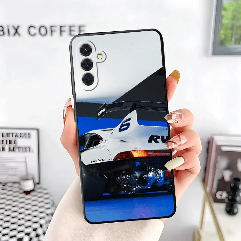 Sports Car RWB Cool Soft Phone Case for Samsung A17 A37 A57 A16 A26 A36 A56 A15 A25 A35 A55 A14 A24 A34 A54 A13 A23 A33 A53 A52 Samsung A15