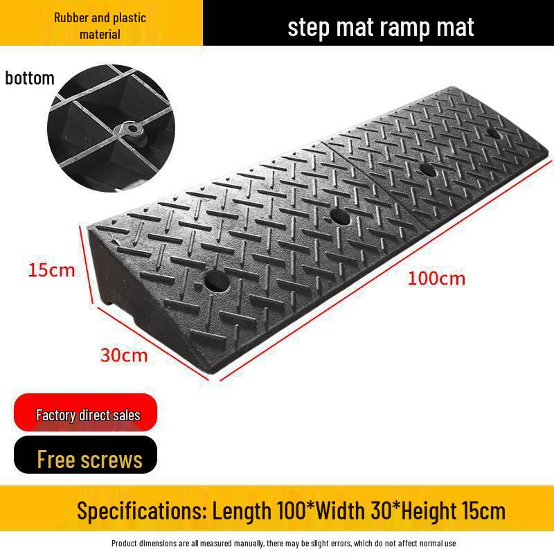Heavy-Duty Rubber/Plastic Curb Ramp & Speed Bump Pad