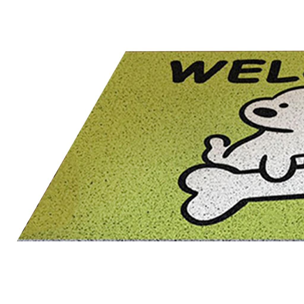Door Mat Cute Cartoon Dog Pattern Anti Slip Mud Scraping Welcome Rug Front Door Rug Home Decoration