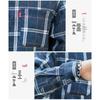 ROMON Men's Plaid Long Sleeve Button-Down Shirt