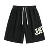 Summer Elastic Waist Letter Printing Shorts Male Loose Casual All-match Sports Shorts Men Knee Length Short Pants