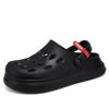 Solid Color Hole Shoes Men'S Non-Slip Bag Head Stepping On Shit Sandals Men'S Home Wear Dual-Purpose Beach Shoes