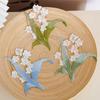 Delicate Orchid Embroidery Stickers DIY Decoration Cloth Embroidery Flower Patch Craft Supplies Clothes Decoration