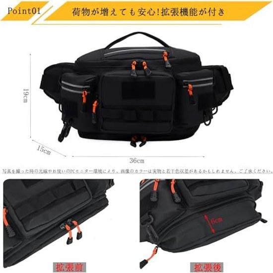 5WAY multifunctional expansion TOSEICO water-resistant waist bag mens pouch compatible single-lens reflex cameras expandable running body womens carry