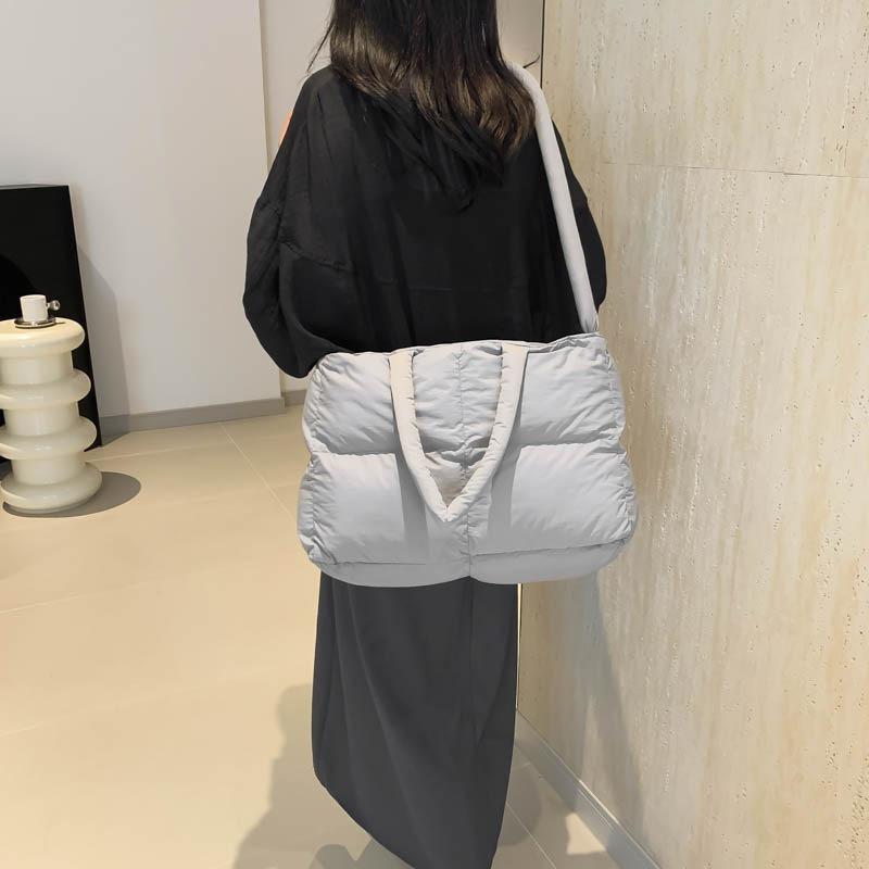 Cotton clothing largecapacity handbag women's summer version new trendy casual shoulder bag versatile messenger bag