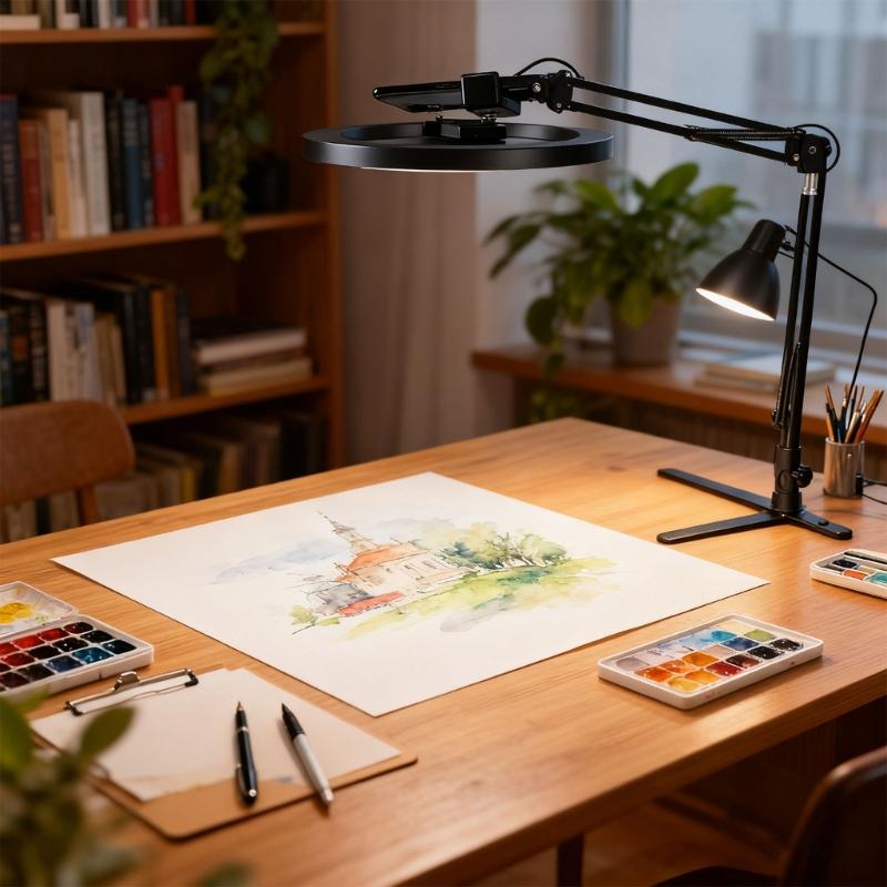 Multiple Angle Carbon Steel Phone Holder Tripods Stand For Smartphones Cameras LED Lights And Microphones