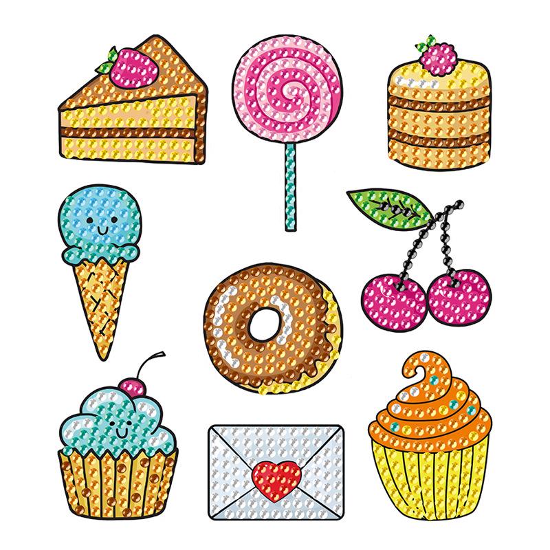 DIY Diamond Painting Stickers for Kids - Fun Handmade Educational Toy and Refrigerator Decor.