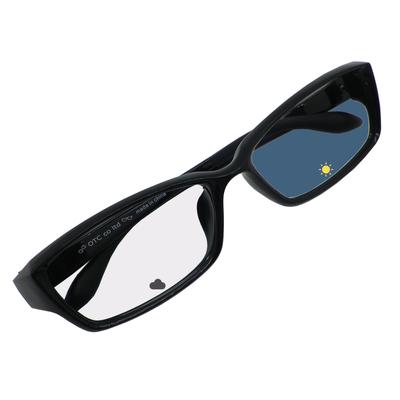 9506 Photochromic Sunglasses with Blue Light Darkening Large UV [OTC.web] Blocking, Lenses, Men's, Size, Stylish, Cool, Protection, (C-1 Black, Blue)