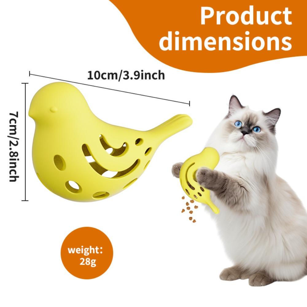Fish Shape Treat Dispenser Silicone Cat Chew Toy Bite Toy Cat Foraging Toy Stress Relief