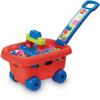 Filled Trolley 30 Pieces - Ecoiffier - Abrick - Multicolor - French Origin Guaranteed