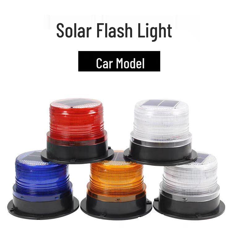 High-Model Solar Car Magnet Signal & Warning Flashlight for Engineering Vehicles
