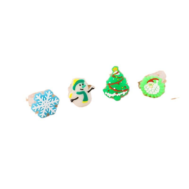 Anelli di Natale Cartoon Lampeggianti – Giocattolo Regalo Divertente per Bambini e Decorazioni