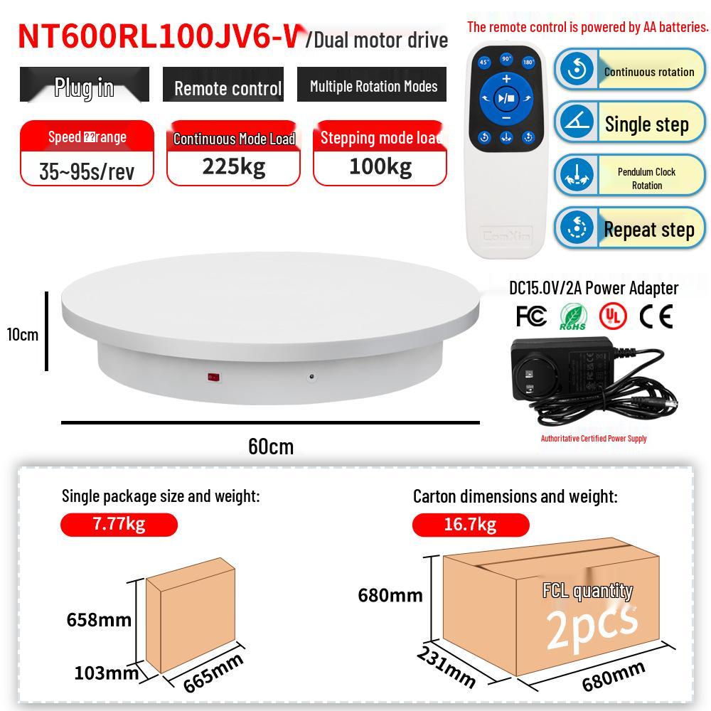 Remote-Controlled Rotating Display Stand for Photography and Jewelry