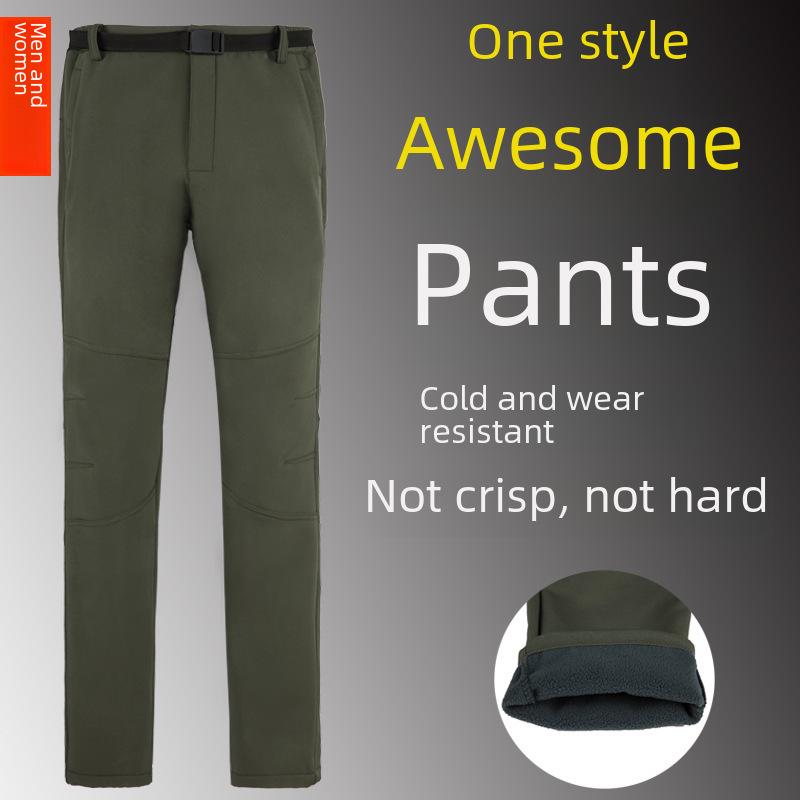 

Unisex Waterproof Soft Shell Ski Trousers with Trademark Embroidery XXXL