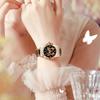 Women Quartz Watch Simulation Ceramic Rhinestone Butterfly Wristwatch