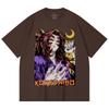 230 Gsm 100% Cotton Demon Slayer V105 Kokushibo Print Unisex Heavy Cotton T Shirt