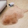 Tappeto e Cuscino in Lana Sintetica Peluche per Soggiorno