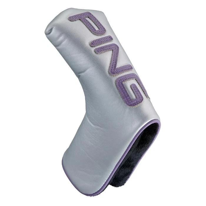 Ping Golf Color Code Blade Putter Head Cover SILVER PURPLE From Japan
