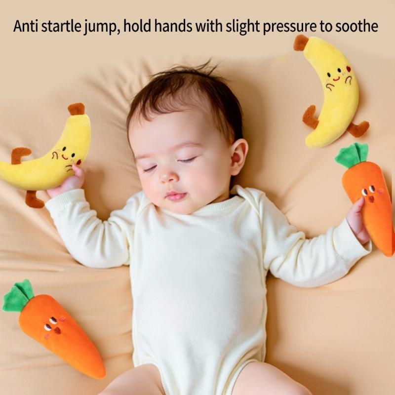 Infant Rattle Rings Dolls Toy Cartoon Design For Auditory Sensory Stimulation And Emotional Soothing Baby Shower Gift