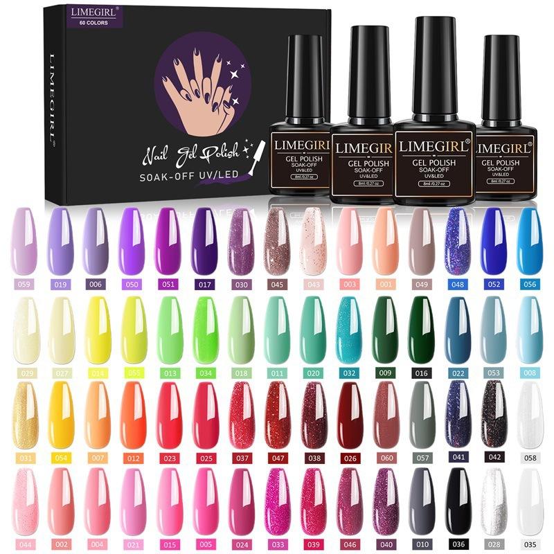 36 Colors Gel Nail Polish Set with LED Light, Full Manicure Tools Kit, Quick Dry Long Lasting Salon Home Use
