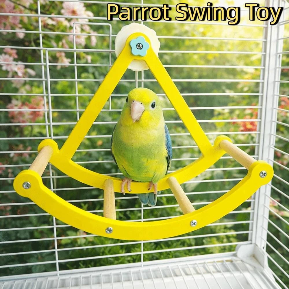 Hangende Vogelkooi Stand Bijtbestendige Schommelzitstok Stand Kooi Accessoires