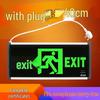 LED Fire Emergency Exit Sign with Plug-In for Evacuation Routes