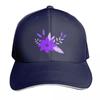 seamless fabric pattern graphic Purple flower and leafs Baseball Cap Beach Vintage Golf Hat Womens Beach Outlet  Unisexs