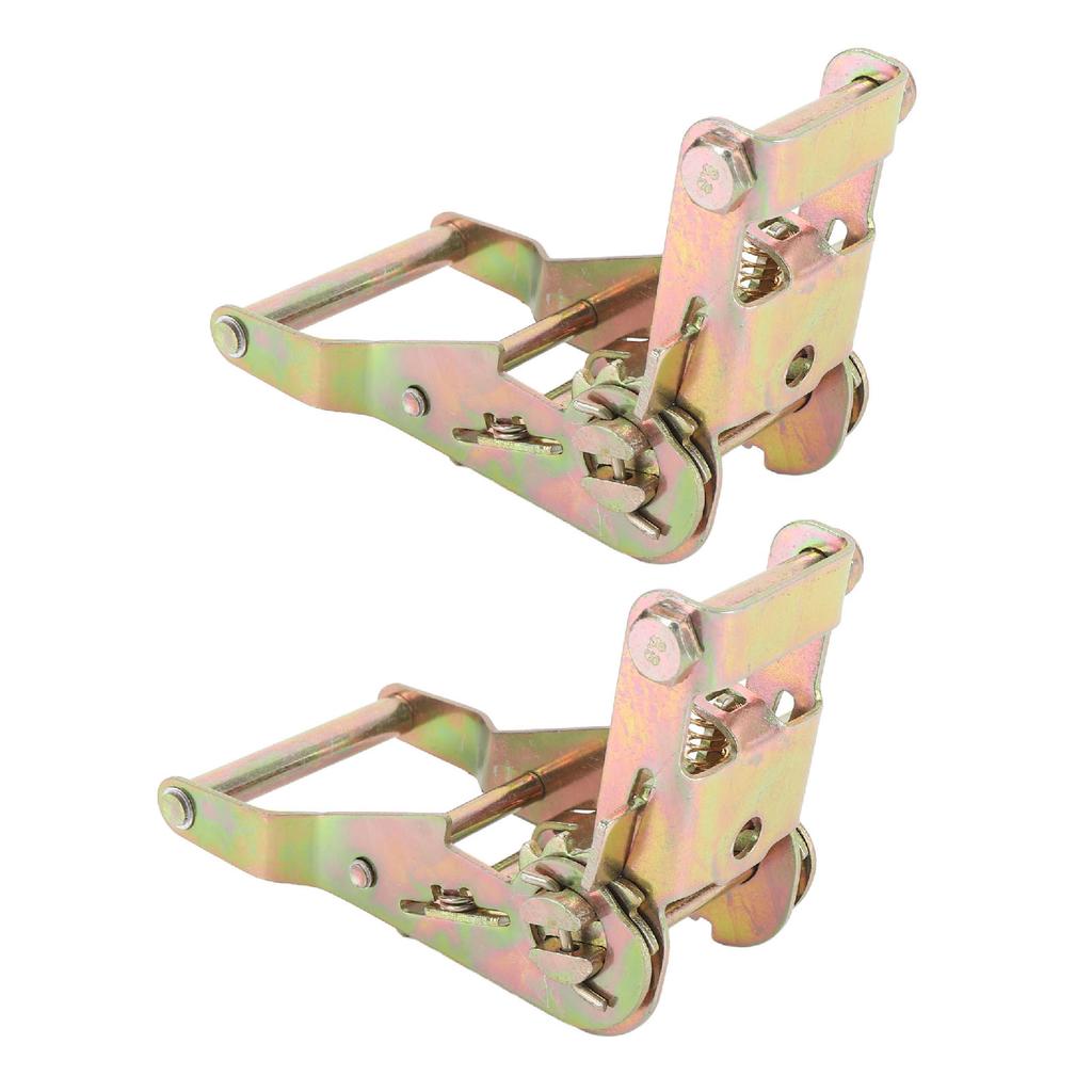 2 STÜCK Ratschen-Zurrgurt-Schnalle 1,5 Zoll Kohlenstoffstahl 2500 KGS Zugkraft Gurtband Ratschenspanner