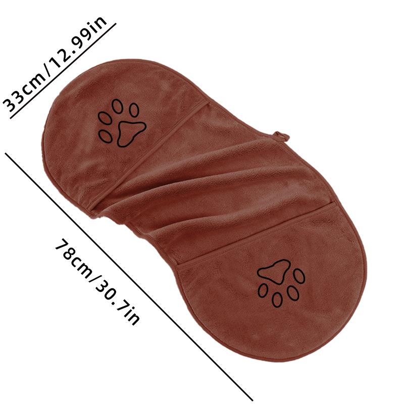 1 Ultra-fine Fiber Dog Towel, Available In Multiple Sizes with Strong Water Absorption, Suitable for All Dogs and Cats