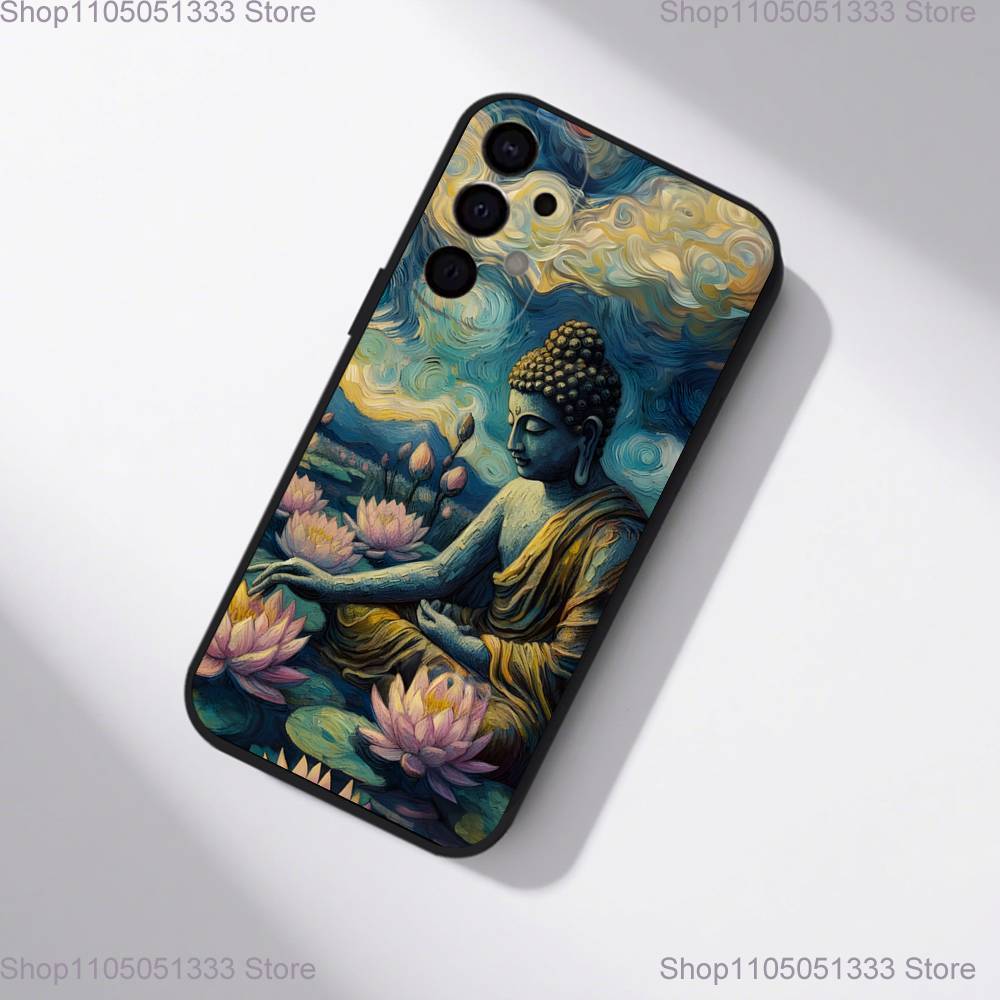The Buddha Phone Case For Samsung S25,S24,S21,S22,S23,S30,Ultra,S20,Plus,Fe,Lite,5G Black Cover