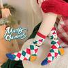 Christmas Socks, Red Socks, Women's Mid-calf Cotton Socks, Spring and Autumn New Year Mid-calf Couple Gifts, Autumn and Winter Cotton Socks