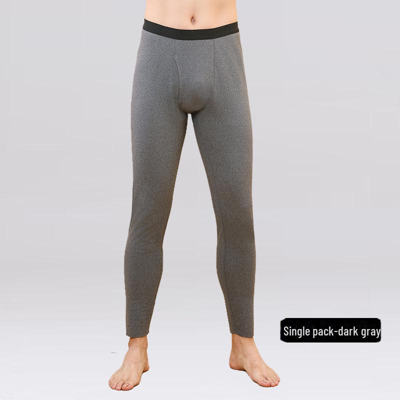 

«Чоловічі теплі сині вовняні штани 2024 року з наколінниками — безшовні чорно-золоті, плюс оксамитова підкладка для зими» 2XL [70-80 kg]