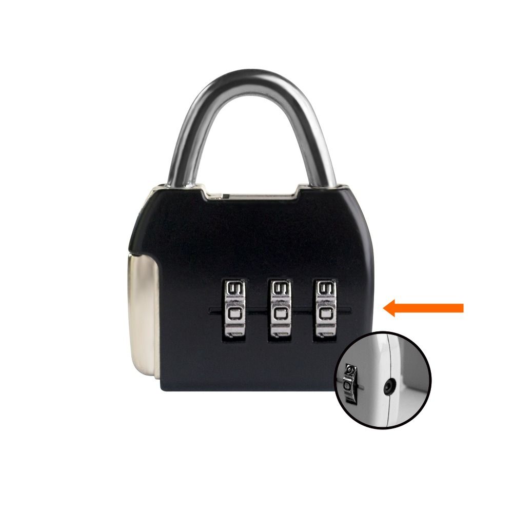 Padlock 3 Digit Password Lock Anti-theft Dormitory Cabinet  Lock Backpack Zipper Lock  Home
