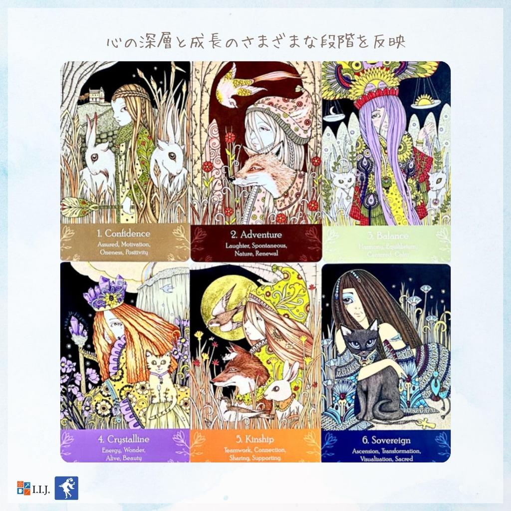 Oracle Card English Affirmation Fortune Telling Folk I.I.J [Universal Oracle] [Genuine]