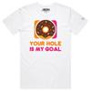 VOICEART Chasing the Donuts Funny Graphic Premium T-Shirt with Wordplay