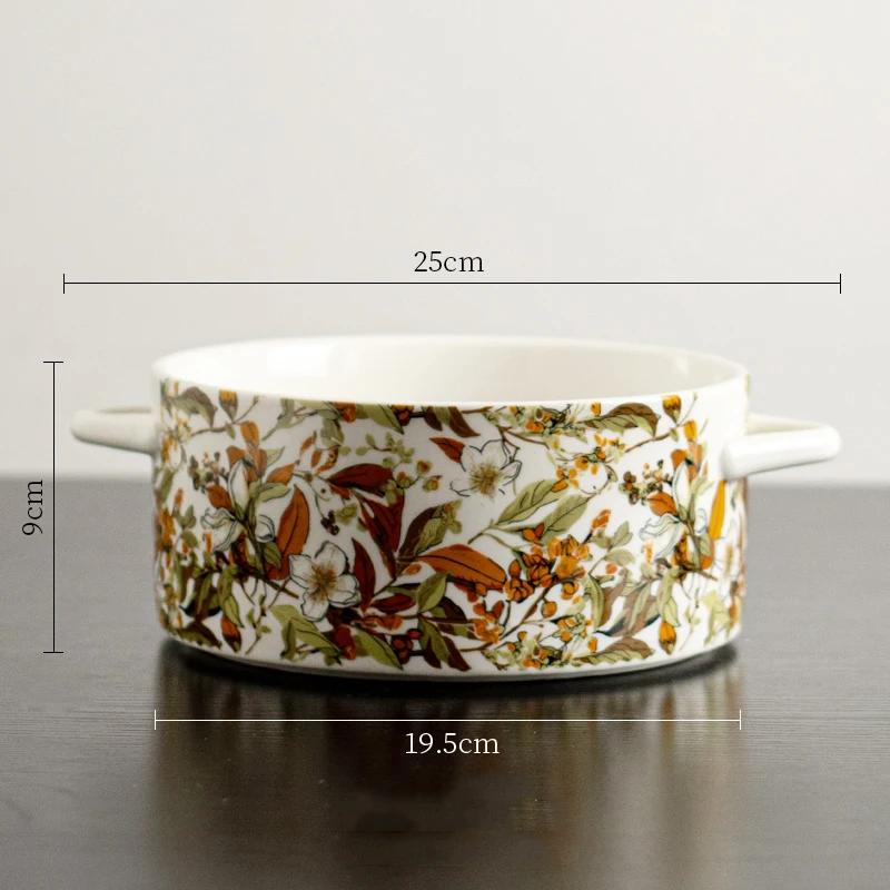 Retro Style Ceramic Plate Set High End Hotel Restaurant Steak Plate Creative Relief Exquisite Dining Plates Wedding Tableware