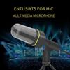 SF920 Cardioid-omnidirectional Mic Condenser Professional Recording Microphone 3.5mm Port with Tripod Holder for Gaming