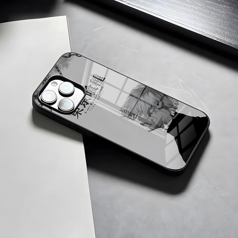 Anime T-Tokyo Ghoul Phone Case For IPhone 17 Pro Max 15 Pro 16 14 Plus 12 13 Mini 11 Pro Shockproof Glass Cover